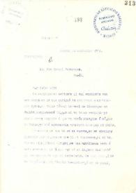 Portada:Carta de Rubén Darío a FERNÁNDEZ, Manuel