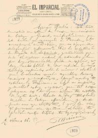 Portada:Carta de Miguel del Val, Mariano