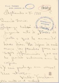 Portada:Carta de Valle-Inclán, Ramón María del