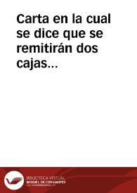 Carta en la cual se dice que se remitirán dos cajas que contienen la estela púnica y un fragmento de esfinge encontradas en Villaricos. Asimismo que también se remitirán otros objetos metálicos encontrados en la necrópolis, así como notas, croquis e indicaciones necesarias para su clasificación