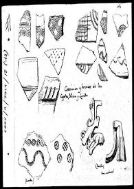 Portada:Dibujos de cerámica y bronces de los castros de Las Cogotas, Ulaca y Lerilla.