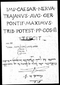 Dibujo de la primera inscripción hallada en Tordomar.