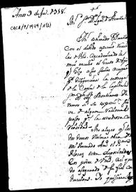 Carta relativa a la entrega de la copia de una inscripción islámica a Agustín de Montiano y Luyando.