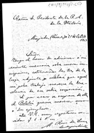 Portada:Carta en la que se comunica el hallazgo de tres nuevas inscripciones halladas en Extremadura