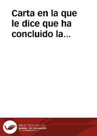 Portada:Carta en la que le dice que ha concluido la certificación del arquitecto Torquato Cayón sobre el hallazgo de un pedestal con inscripción visigoda en Vejer de la Frontera.