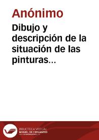 Portada:Dibujo y descripción de la situación de las pinturas rupestres de Peña Escrita en Fuencaliente.