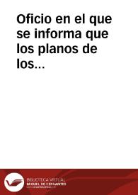 Portada:Oficio en el que se informa que los planos de los mosaicos dibujados por Valentín de Aramburri se devolverán a la Academia, cuando la Real Academia de Bellas Artes de San Fernando los haya examinado.