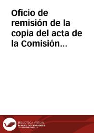Portada:Oficio de remisión de la copia del acta de la Comisión de Monumentos de León, relativa al informe de los resultados de la investigación sobre la identidad de los restos que se atribuyen al Rey Alfonso VI de Castilla y el sarcófago de la Reina Doña Inés