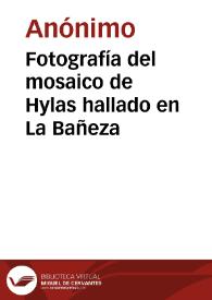 Portada:Fotografía del mosaico de Hylas hallado en La Bañeza