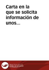 Carta en la que se solicita  información de unos ladrillos con inscripciones que ha encontrado en los alrededores de Ronda.