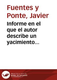 Informe en el que el autor describe un yacimiento compuesto por dos estancias situado en el barranco del Francés y que identifica como una vivienda de los trabajadores de las minas. Las características estilísticas del mosaico y del ánfora hacen pensar al autor que el sitio fue ocupado por griegos o cartagineses.
