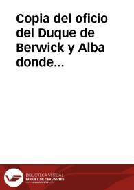 Copia del oficio del Duque de Berwick y Alba donde autoriza las excavaciones en tierras de su propiedad  en La Alberca y concede gratuitamente los hallazgos al Museo Arqueológico de Murcia.