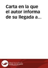 Carta en la que el autor informa de su llegada a Murcia para el inicio de la campaña de excavaciones en la necrópolis de Santa Catalina.