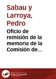Portada:Oficio de remisión de la memoria de la Comisión de Monumentos de Salamanca durante el ejercicio económico de 1876-1877, para que informe lo que juzgue oportuno. Con fecha del 20 de Marzo de 1878, Carlos Ramón Fort y Pazos agradece en este mismo documento las gestiones llevadas a cabo por la Comisión para la conservación de los monumentos de Salamanca, a la vez que manifiesta que la Real Academia de la Historia no cuenta con recursos para la restauración de los mismos, comprometiéndose a poner en conocimiento del Gobierno el estado ruinoso de la capilla donde Fray Luis de León daba misa.