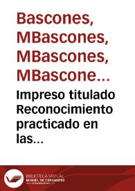 Portada:Impreso titulado Reconocimiento practicado en las ruinas de la antigua Itálica, de orden del Sr. Gobernador de la Provincia.