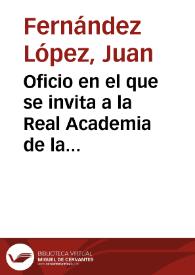 Portada:Oficio en el que se invita a la Real Academia de la Historia a la reunión arqueológica para visitar los últimos descubrimientos realizados en la necrópolis romana.