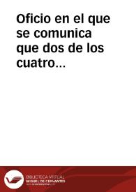 Portada:Oficio en el que se comunica que dos de los cuatro volantes con balancín de la Casa de Moneda han pasado al Museo de Segovia.