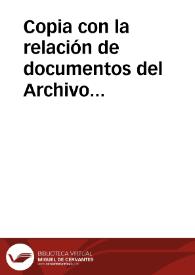 Copia con la relación de documentos del Archivo General Militar de Segovia, entre 1833 y 1850, que se consideran sin ningún valor.