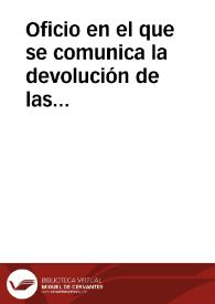 Portada:Oficio en el que se comunica la devolución de las cuentas justificativas de las 1.250 pesetas, libradas para satisfacer el alquiler de los terrenos ocupados en Garray por las excavaciones de Numancia. Al mismo tiempo, se solicita la remisión de los recibos firmados por los propietarios de dichos terrenos.