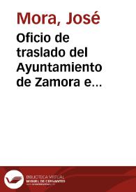 Oficio de traslado del Ayuntamiento de Zamora e informe del arquitecto, en relación a un desprendimiento de piedras en uno de los torreones laterales del arco de Doña Urraca y de las medidas adoptadas. La Comisión de Monumentos ruega a la Academia que exponga el problema a la consideración de la Superioridad para evitar su destrucción.