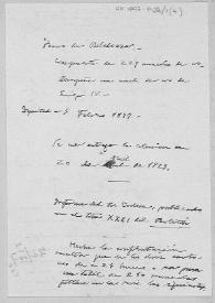 Portada:Nota sobre el tesoro de Belalcázar, compuesto de 227 fracciones de dinar y una moneda de oro de Enrique IV. Depositado en la Real Academia de la Historia el 5 de febrero de 1897, se le entregó el 20 de abril de 1923 y había sido publicado por Codera en el tomo XXXI del Boletín de la Academia.