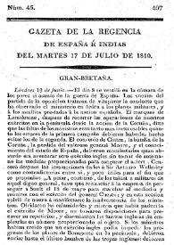 Portada:Núm. 45, 17 de julio de 1810