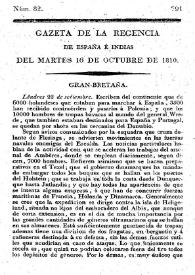 Portada:Núm. 82, 16 de octubre de 1810