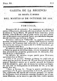 Portada:Núm. 85, 23 de octubre de 1810