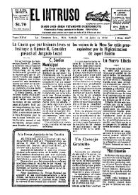 Portada:Diario Joco-serio netamente independiente. Tomo XXVI, núm. 2109, sábado 14 de julio de 1928