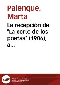 Portada:La recepción de \"La corte de los poetas\" (1906), antología de Emilio Carrere, en la prensa española de la época / Marta Palenque