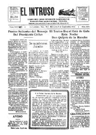Portada:Diario Joco-serio netamente independiente. Tomo XXVI, núm. 1244, miércoles 5 de septiembre de 1928