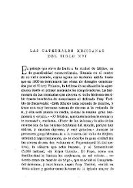 Portada:Las catedrales mejicanas del siglo XVI / Diego Angulo Íñiguez