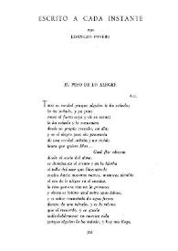 Portada:Escrito a cada instante (poemas) / por Leopoldo Panero