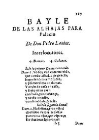 Bayle de las alhajas para Palacio / De Don Pedro Lanine