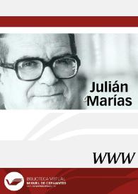 Portada:Julián Marías / director Juan Padilla Moreno