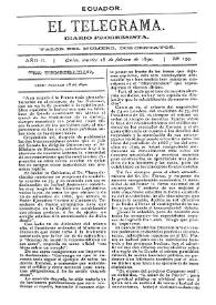 Portada:Año II, núm. 159, martes 18 de febrero de 1890