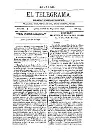 Portada:Año II, núm. 243, martes 22 de julio de 1890