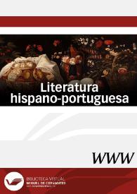 Portada:Literatura hispano-portuguesa / director José Miguel Martínez Torrejón