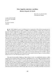 Portada:Una tragedia amorosa y política : "Reinar después de morir" / María Rosa Álvarez Sellers
