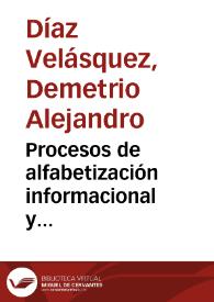 Portada:Procesos de alfabetización informacional y construcción del conocimiento en procesos de formación de investigación educativa a través de ambientes a distancia