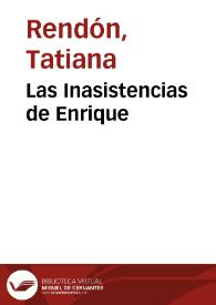 Portada:Las Inasistencias de Enrique