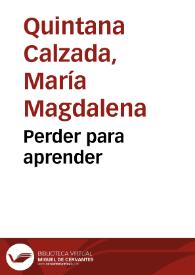 Portada:Perder para aprender