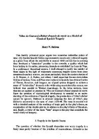 Portada:Vélez de Guevara's "Reinar después de morir" as a Model of Classical Spanish Tragedy / Henry W. Sullivan