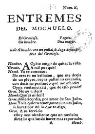 Portada:Entremes del mochuelo