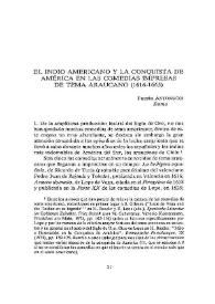 Portada:El indio americano y la conquista de América en las comedias impresas de tema araucano (1616-1665) / Fausta Antonucci