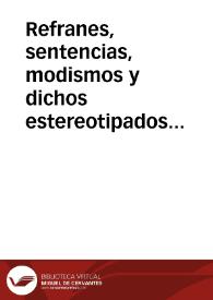 Portada:Refranes, sentencias, modismos y dichos estereotipados en Cinco horas con Mario, de Miguel Delibes / Urdiales Yuste, Jorge