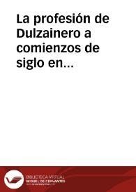 Portada:La profesión de Dulzainero a comienzos de siglo en Paredes de Nava (Palencia) / Abad Hernan, Pedro Pablo