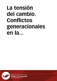 Portada:La tensión del cambio. Conflictos generacionales en la vivencia del cambio económico de un valle altocantábrico / Fernandez De La Mata, Ignacio