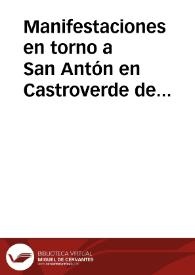 Portada:Manifestaciones en torno a San Antón en Castroverde de Campos / Villar Herrero, Sarvelio