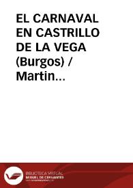 Portada:EL CARNAVAL EN CASTRILLO DE LA VEGA (Burgos) / Martin Criado, Arturo